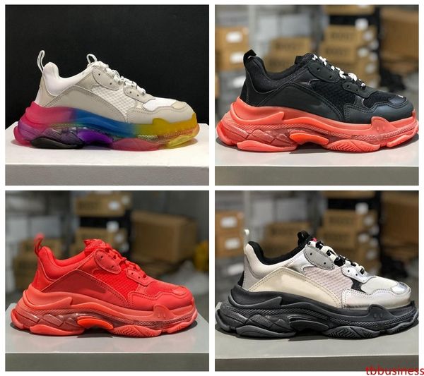 2019 rainbow triple s clear sole cushion casual triple-s sneakers dad shoes women mens fashion designer trainers black red beture baskets
2019 rainbow triple s clear sole cushion casual triple-s sneakers dad shoes women mens fashion designer trainers black red beture baskets