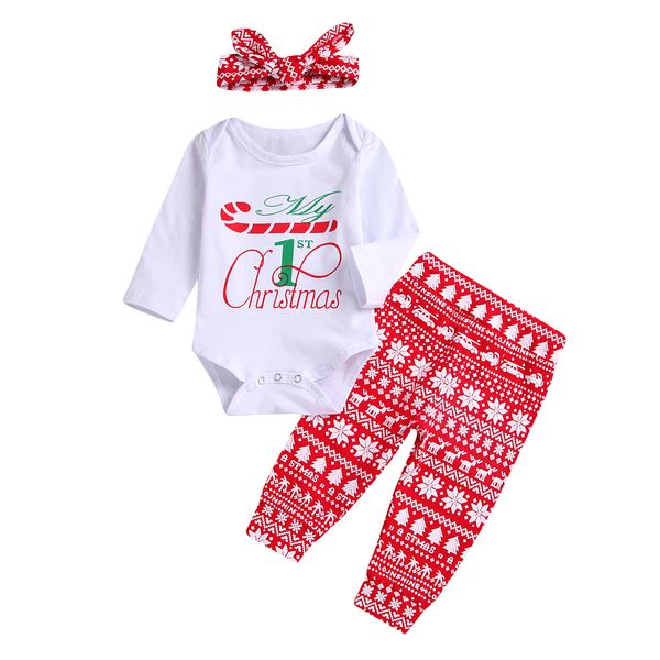 retail newborn baby christmas romper sets 3pcs outfits suits crutch letters snowflake pants+headscarf jumpsuits kids tracksuit, White
retail newborn baby christmas romper sets 3pcs outfits suits crutch letters snowflake pants+headscarf jumpsuits kids tracksuit, White