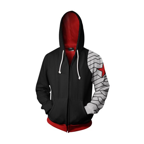 the winter soldier hoodies bucky barnes 3d printed sweatshirts men adults zip up hooded jacket coat, Black
the winter soldier hoodies bucky barnes 3d printed sweatshirts men adults zip up hooded jacket coat, Black