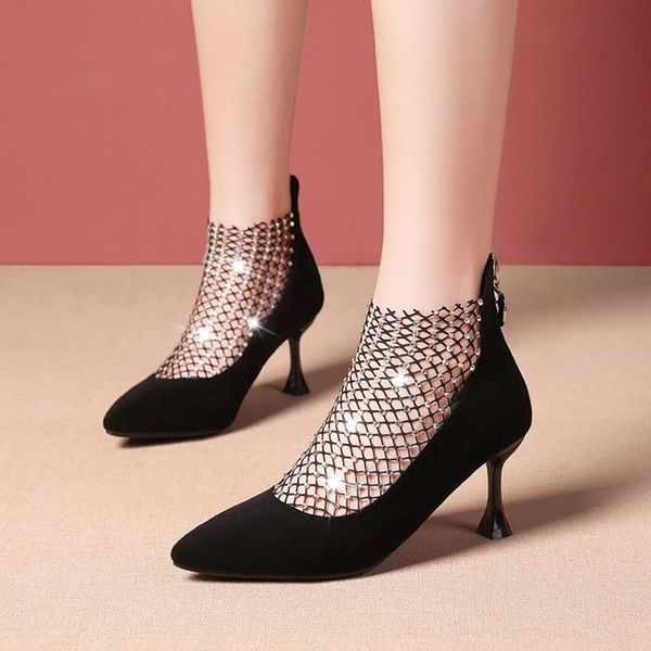 ladies mesh black shoes new women fashion pumps high heels women heels wedding party office shoes chaussures femmes y22-09
ladies mesh black shoes new women fashion pumps high heels women heels wedding party office shoes chaussures femmes y22-09