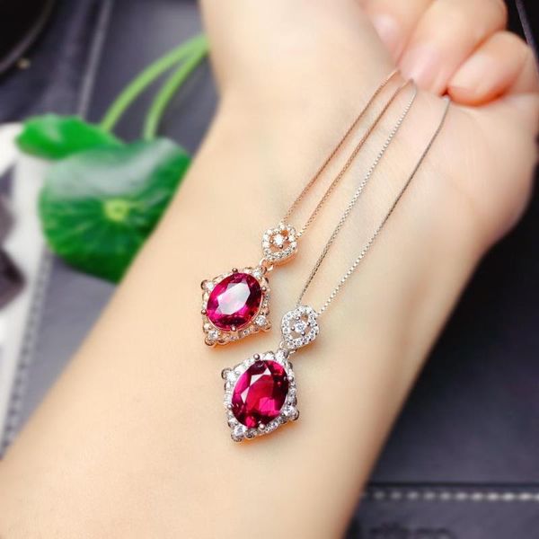 shilovem 925 sterling silver natural magnesium garnet rings pendants fine jewelry send necklace 7*9mm yhtz0709666agsm, Black
shilovem 925 sterling silver natural magnesium garnet rings pendants fine jewelry send necklace 7*9mm yhtz0709666agsm, Black