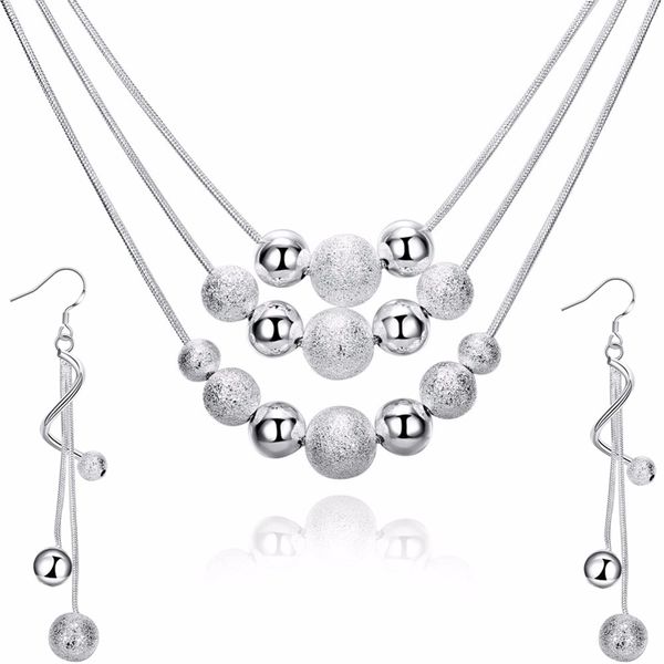 gnimegil fashion sand light beads necklace+earrings jewelry set for women silver color wedding party gifts jewelry bijoux
gnimegil fashion sand light beads necklace+earrings jewelry set for women silver color wedding party gifts jewelry bijoux