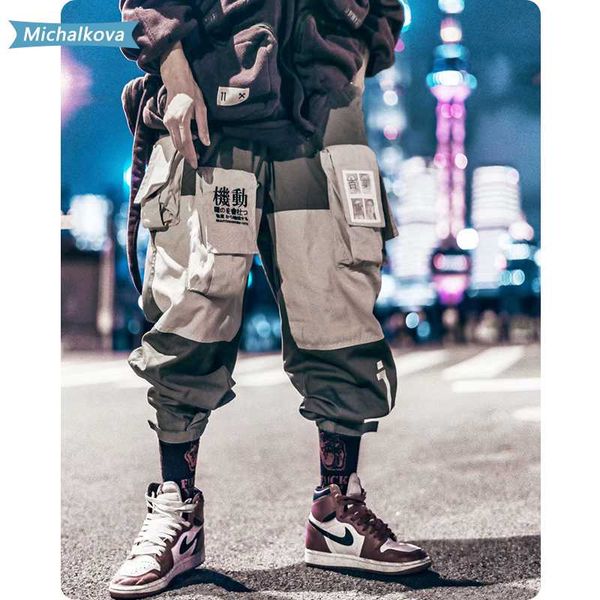 men's pants clothing patchwork pockets cargo men harajuku hip hop sweatpant male joggers track trousers streetwear michalkova, Black
men's pants clothing patchwork pockets cargo men harajuku hip hop sweatpant male joggers track trousers streetwear michalkova, Black