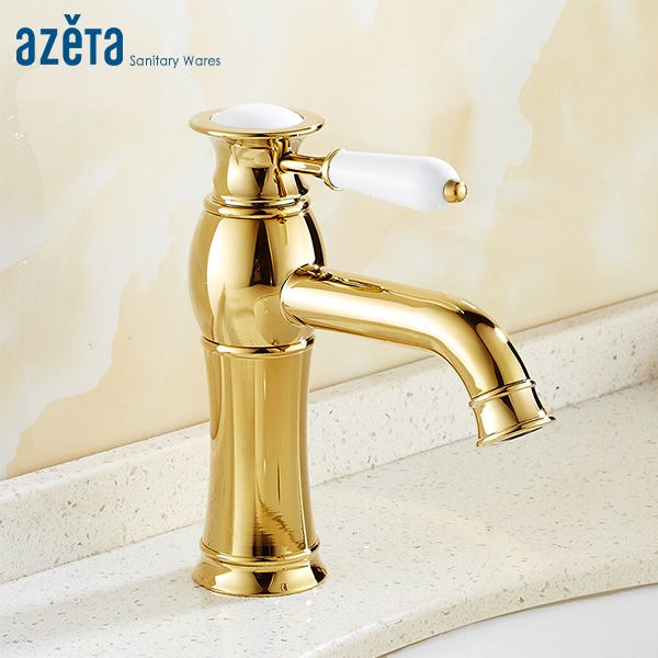 azeta bathroom contemporary faucet golden brass basin tap single hole basin faucet deck mounted wash mixer tap at2606g
azeta bathroom contemporary faucet golden brass basin tap single hole basin faucet deck mounted wash mixer tap at2606g