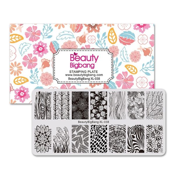 beautybigbang nail stamping plates grass tree flower leaves zebra image stainless steel nail art stamping plate template xl-038, White
beautybigbang nail stamping plates grass tree flower leaves zebra image stainless steel nail art stamping plate template xl-038, White