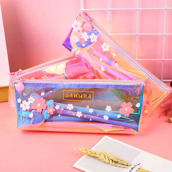xgz 3pcs laser high-capacity stationery pen box student small fresh pink transparent flower pen case female waterproof case
xgz 3pcs laser high-capacity stationery pen box student small fresh pink transparent flower pen case female waterproof case