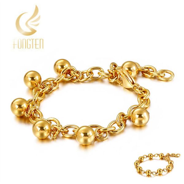 8mm stainless steel gold big bead chain bracelet girls personalized bracelets, Black
8mm stainless steel gold big bead chain bracelet girls personalized bracelets, Black