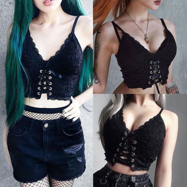 women gothic sleeveless crop v-neck cross bandage short vest embroidery floral lace zipper backless clubwear, White
women gothic sleeveless crop v-neck cross bandage short vest embroidery floral lace zipper backless clubwear, White