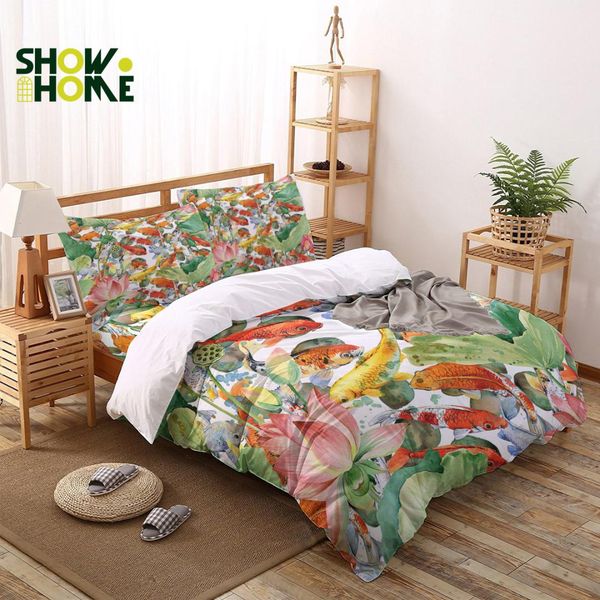 showhome pond ink painting varicolored koi fish 3 piece bedding sets st. valentine's day quilted duvet set april fool's day
showhome pond ink painting varicolored koi fish 3 piece bedding sets st. valentine's day quilted duvet set april fool's day