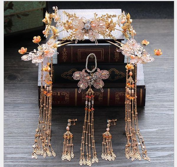 headwear golden hair suit long-tasseled show crown new marriage hair ornament, Slivery;golden
headwear golden hair suit long-tasseled show crown new marriage hair ornament, Slivery;golden