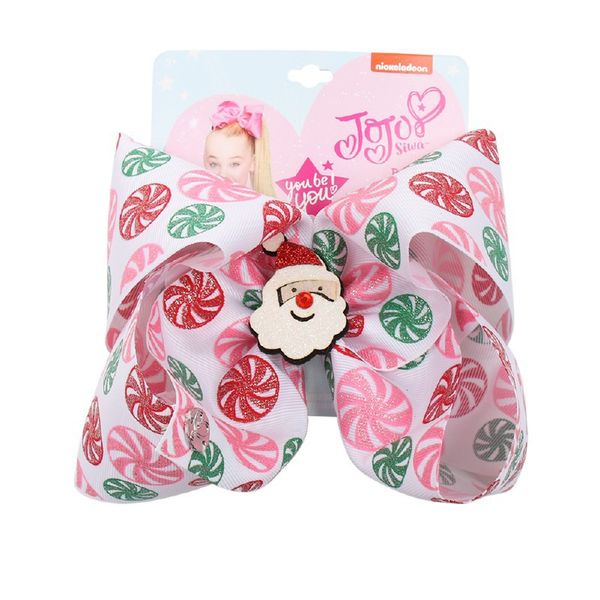 7 inch jojo girls hair clips christmas bow santa claus barrettes hairbow hairpin hair head accessories, Slivery;white
7 inch jojo girls hair clips christmas bow santa claus barrettes hairbow hairpin hair head accessories, Slivery;white