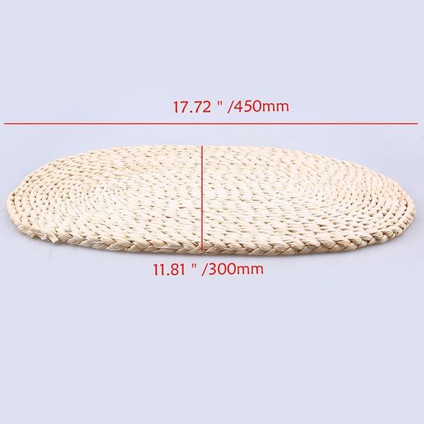 2 кусочка corn stalk woven placemat на стол, овальный стол мат, природный стро плетение, ручной placemat (30x45cm
2 кусочка corn stalk woven placemat на стол, овальный стол мат, природный стро плетение, ручной placemat (30x45cm