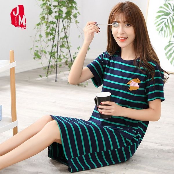 summer nightdress women cotton o-neck women nightwear cotton short sleeve sleepwear nightgown plus size home dress, Black;red
summer nightdress women cotton o-neck women nightwear cotton short sleeve sleepwear nightgown plus size home dress, Black;red
