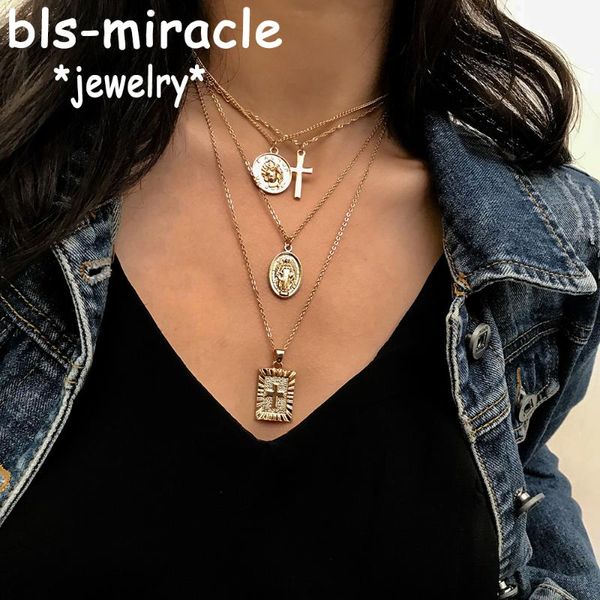 boho virgin mary cross pendant choker necklaces for women square iron portrait coin multi-layer long necklace statement jewelry, Silver
boho virgin mary cross pendant choker necklaces for women square iron portrait coin multi-layer long necklace statement jewelry, Silver