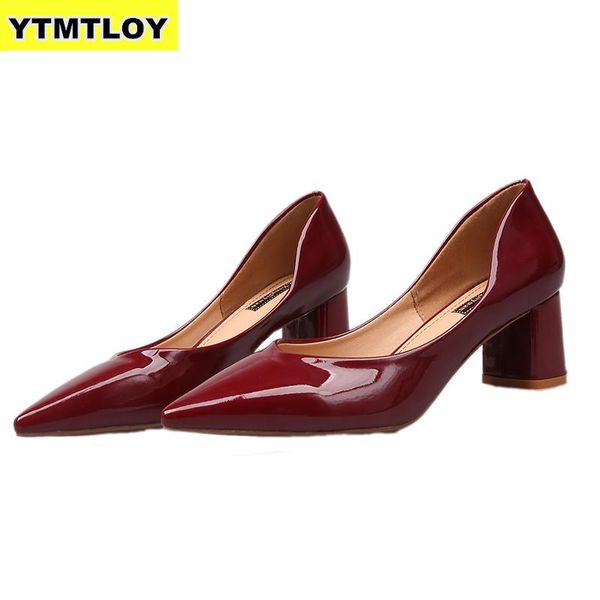 new women pumps black high heels lady patent leather thick with autumn pointed single shoes female sandals square heels
new women pumps black high heels lady patent leather thick with autumn pointed single shoes female sandals square heels