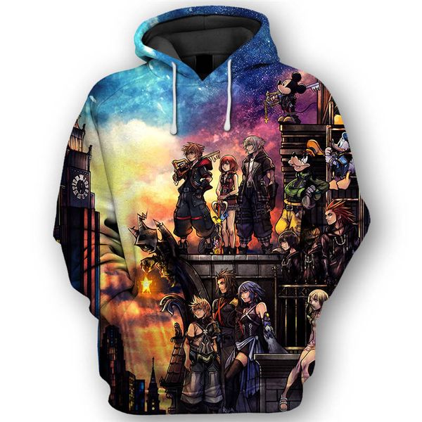 2019 new sweatshirt customize design kingdom heart 3d printed hoodies hooded pullovers men's clothing drop shipping, Black
2019 new sweatshirt customize design kingdom heart 3d printed hoodies hooded pullovers men's clothing drop shipping, Black
