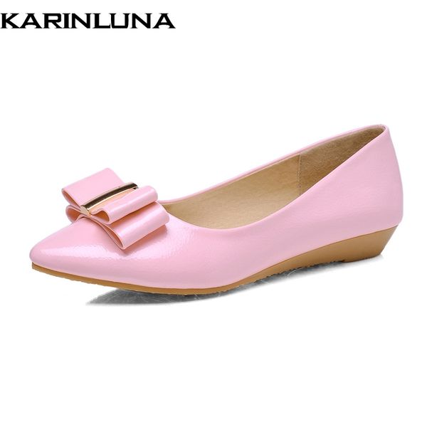 karinluna big sizes 43 new spring sweet bow leisure women's shoes comfortable soft pointed toe woman flats shoes, Black
karinluna big sizes 43 new spring sweet bow leisure women's shoes comfortable soft pointed toe woman flats shoes, Black