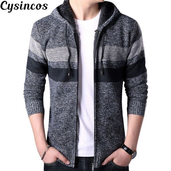 cysincos2019 mens slim fit stand collar zipper striped hooded warm knitwear long sleeve knitted hoodie sweater jacket, White;black
cysincos2019 mens slim fit stand collar zipper striped hooded warm knitwear long sleeve knitted hoodie sweater jacket, White;black