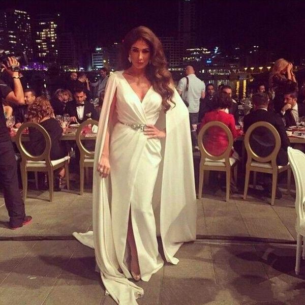 2020 split evening dresses zuhair murad with metal belt and cape celebrity party dresses evening dresses wear 55, Black;red
2020 split evening dresses zuhair murad with metal belt and cape celebrity party dresses evening dresses wear 55, Black;red