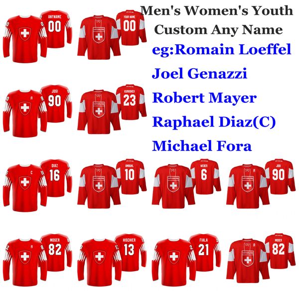 2019 iihf world championship switzerland hockey jerseys roman josi jersey vincent praplan bertschy tristan scherwey haas custom stitched, Black;red
2019 iihf world championship switzerland hockey jerseys roman josi jersey vincent praplan bertschy tristan scherwey haas custom stitched, Black;red