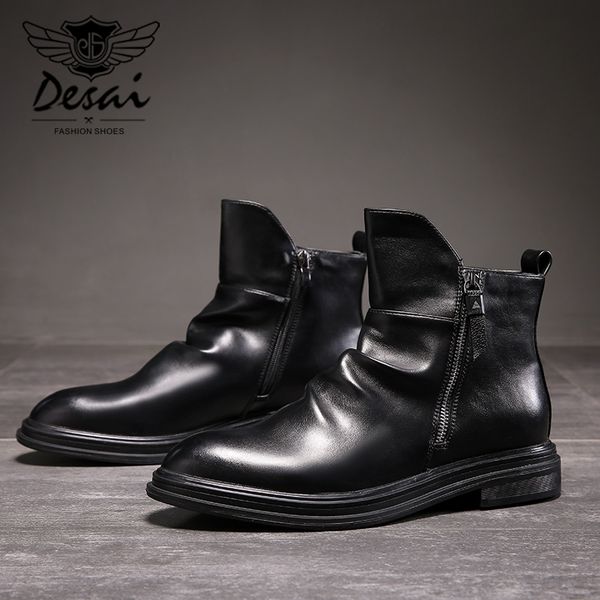 fashion male autumn ankle motorcycle boots men pu leather boots winter shoes fashion men british shoes 2019 business causal shoe, Black
fashion male autumn ankle motorcycle boots men pu leather boots winter shoes fashion men british shoes 2019 business causal shoe, Black
