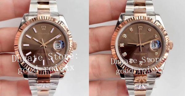 luxury mens automatic 2824 eta ar factory watches chocolate dial 18k rose gold 904l steel perpetual men date 126331 superlative watch, Slivery;brown
luxury mens automatic 2824 eta ar factory watches chocolate dial 18k rose gold 904l steel perpetual men date 126331 superlative watch, Slivery;brown