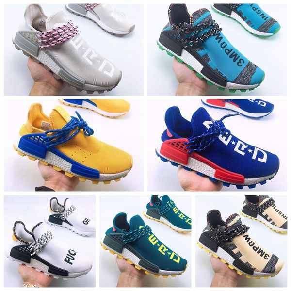 2019 human race pharrell williams hu trail men womens running shoes yellow blue designer sports shoes size 36-47
2019 human race pharrell williams hu trail men womens running shoes yellow blue designer sports shoes size 36-47