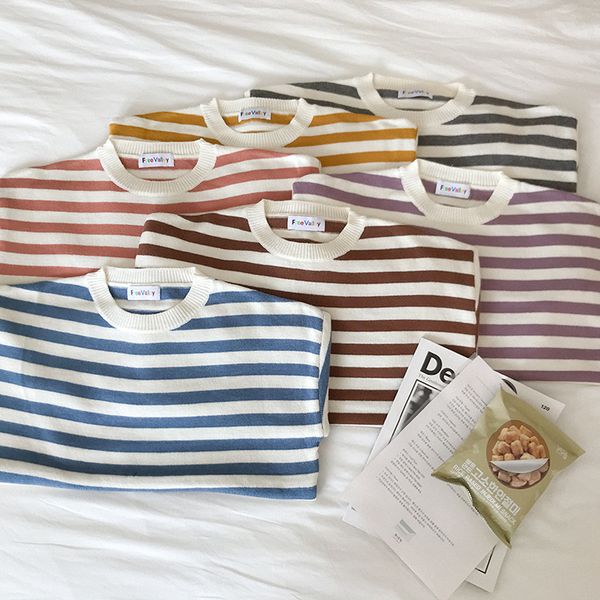 women's sweaters stripe women knitted sweater long sleeve blue orange yellow pullovers korean style winter, White;black
women's sweaters stripe women knitted sweater long sleeve blue orange yellow pullovers korean style winter, White;black