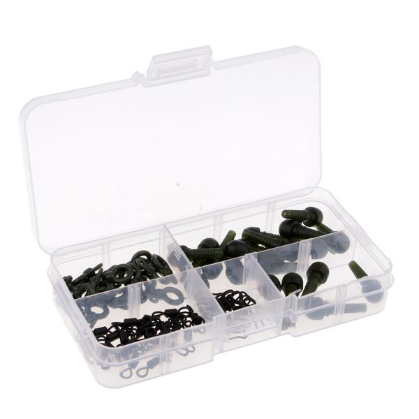 80pcs running rig squick change clip,carp run ring,fishing ring swivel with 1 piece tackle box
80pcs running rig squick change clip,carp run ring,fishing ring swivel with 1 piece tackle box