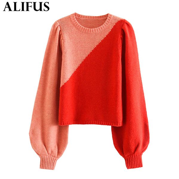 fashion women sweaters 2019 casual color matching o-neck elegant lantern sleeve loose knitting pullover sweater jumper, White;black
fashion women sweaters 2019 casual color matching o-neck elegant lantern sleeve loose knitting pullover sweater jumper, White;black