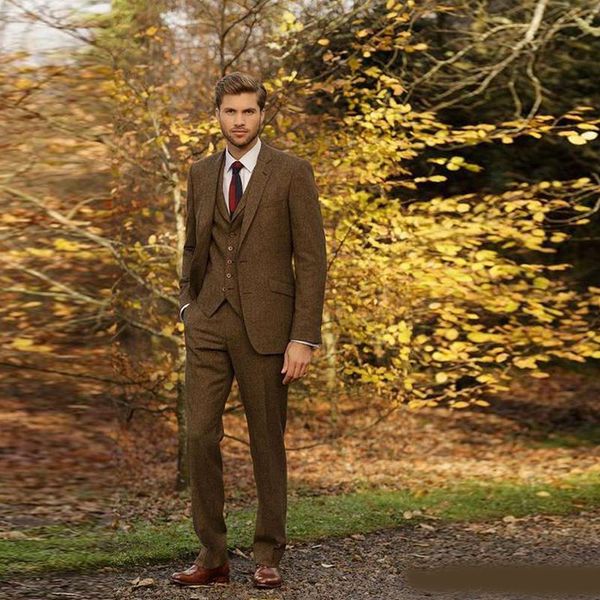 latest brown three piece suit for men peaked lapel mens winter coat slim fit wedding groom wear(jacket+pants+vest, Black;gray
latest brown three piece suit for men peaked lapel mens winter coat slim fit wedding groom wear(jacket+pants+vest, Black;gray
