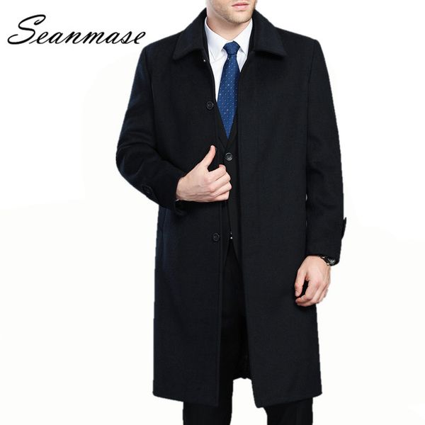 2019 winter long wool coat men outwear jacket thickening mens warm coat parkas man mens cashmere plus size 4xl zz048, Black
2019 winter long wool coat men outwear jacket thickening mens warm coat parkas man mens cashmere plus size 4xl zz048, Black
