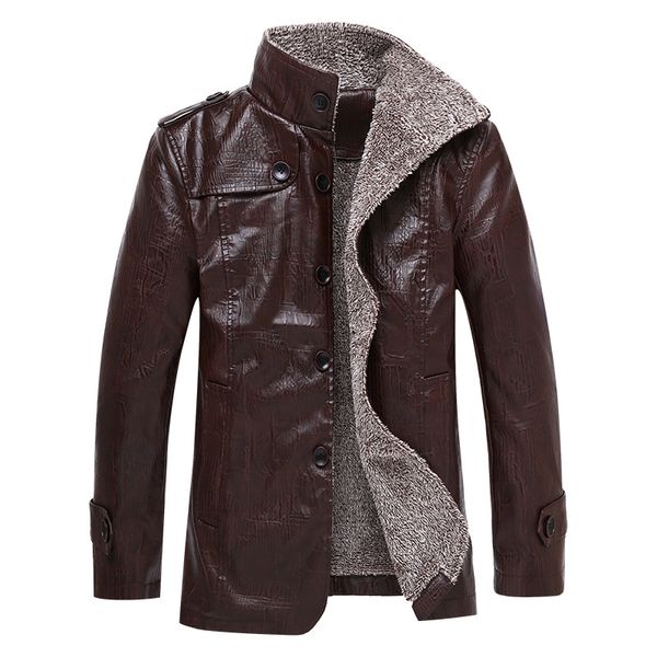 2019 winter new mens pu leather coat fashion solid color plus velvet leather jacket casual long jacket men clothing,1517, Black
2019 winter new mens pu leather coat fashion solid color plus velvet leather jacket casual long jacket men clothing,1517, Black