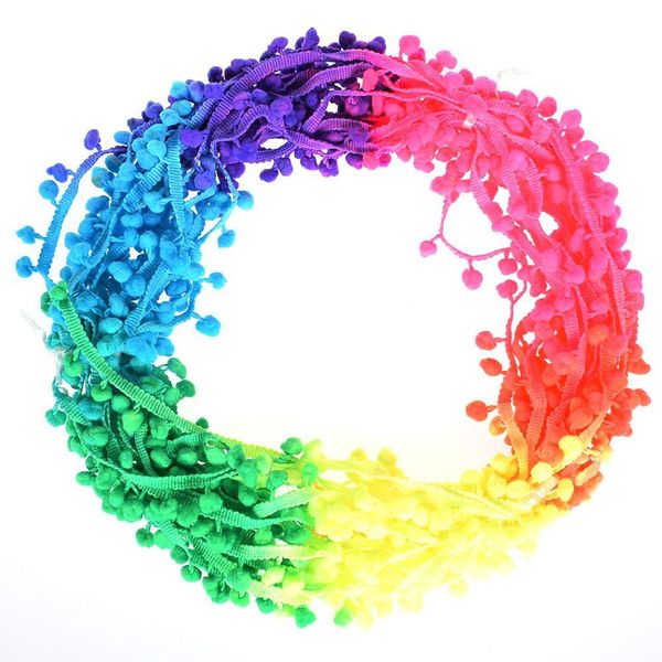 20 yards rainbow poms lace rainbow trim balls fringe ribbon apparel fabric diy craft sewing supplies tool tassel fringe ntmuk, Black
20 yards rainbow poms lace rainbow trim balls fringe ribbon apparel fabric diy craft sewing supplies tool tassel fringe ntmuk, Black