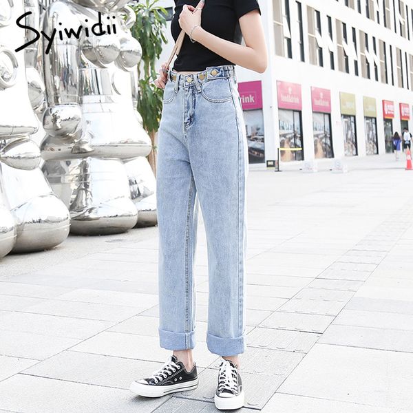 2020 button jeans woman vintage high waist boyfriends women's jeans full length mom denim pants trousers plus size push up, Blue
2020 button jeans woman vintage high waist boyfriends women's jeans full length mom denim pants trousers plus size push up, Blue