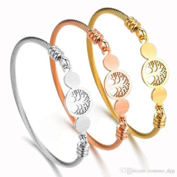stainless steel tree of life charm bracelets for women gold silver rose gold bangle fashion jewelry gift, Golden;silver
stainless steel tree of life charm bracelets for women gold silver rose gold bangle fashion jewelry gift, Golden;silver
