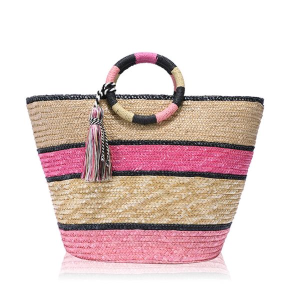 women braided rainbow beach handbag bamboo basket crossbody bag woven straw shoulder bag tassel tote
women braided rainbow beach handbag bamboo basket crossbody bag woven straw shoulder bag tassel tote