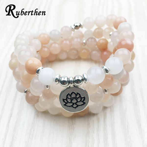 ruberthen new design women`s mala beads pink aventurine yoga bracelet or necklace trendy lotus jewelry y200807, Black
ruberthen new design women`s mala beads pink aventurine yoga bracelet or necklace trendy lotus jewelry y200807, Black