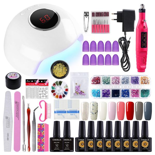 manicure set choose 8 colors gel polish base coat nail kits 24w uv led lamp electric manicure handle nail art tool
manicure set choose 8 colors gel polish base coat nail kits 24w uv led lamp electric manicure handle nail art tool