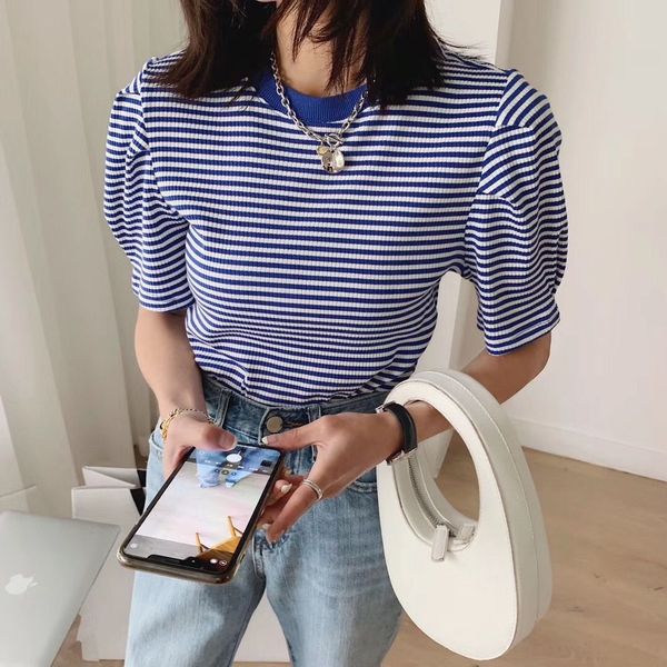 summer 2020 striped student age reduction all-match sleeve short coat round collar t-shirtstyle short coat female, White
summer 2020 striped student age reduction all-match sleeve short coat round collar t-shirtstyle short coat female, White