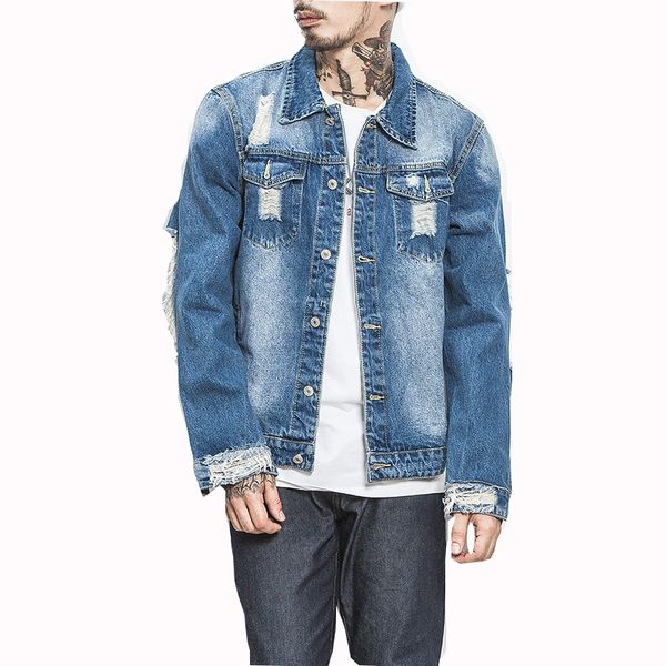 mens hole denim jacket punk hip hop vintage wash water oversize ripped streetwear blue mens jeans jackets and coats size m-5xl, Black;brown
mens hole denim jacket punk hip hop vintage wash water oversize ripped streetwear blue mens jeans jackets and coats size m-5xl, Black;brown