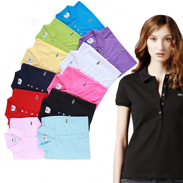 womens polo shirt lapel five buttons woman short-sleeved polo femme solid embroidery crocodile polos shirt summer clothing camiseta 20ss, White
womens polo shirt lapel five buttons woman short-sleeved polo femme solid embroidery crocodile polos shirt summer clothing camiseta 20ss, White