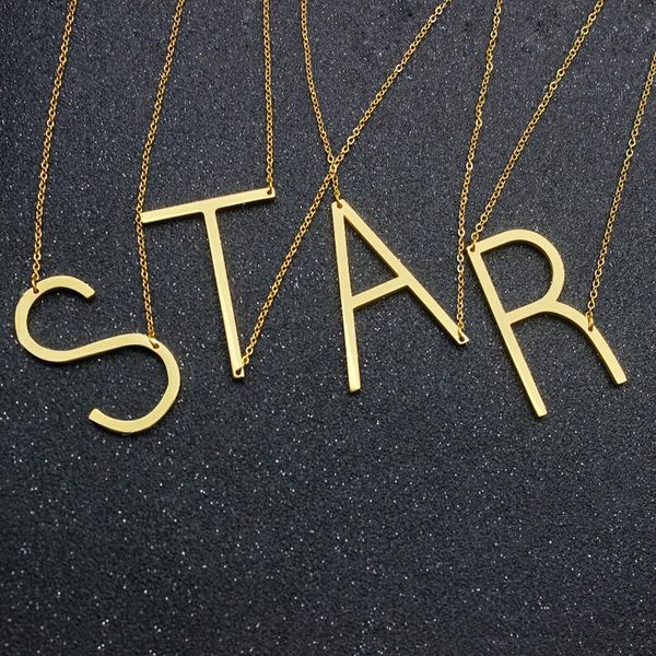 stainless steel english a-z 26 letters initial necklace silver gold pendant chain for women house name fashion jewelry letter necklaces hot
stainless steel english a-z 26 letters initial necklace silver gold pendant chain for women house name fashion jewelry letter necklaces hot