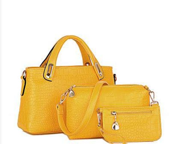 2018 New Arrival 3pcs Set Women Totes Bags Fashion Classic Alligator PU Leather Designer Handbags Lady's Shoulder Bags And Purse
2018 New Arrival 3pcs Set Women Totes Bags Fashion Classic Alligator PU Leather Designer Handbags Lady's Shoulder Bags And Purse