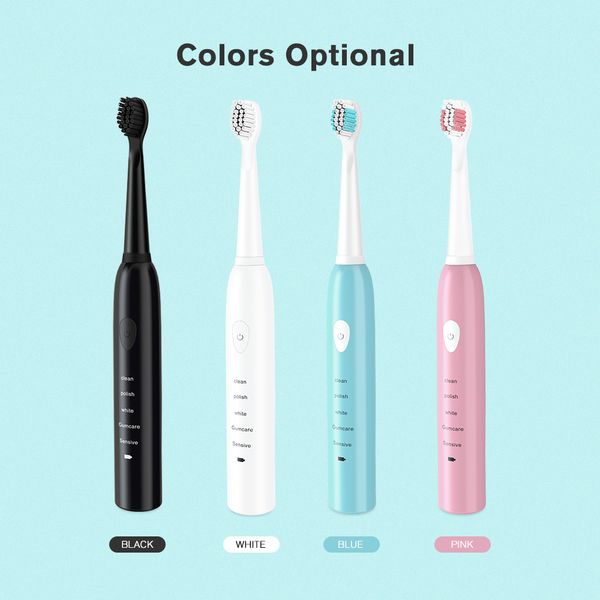 powerful sonic electric toothbrush rechargeable with 4 replacement brush heads ultrasonic electronic whitening teeth brush 4 colors dhl
powerful sonic electric toothbrush rechargeable with 4 replacement brush heads ultrasonic electronic whitening teeth brush 4 colors dhl