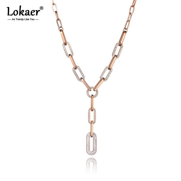 lokaer hiphop/rock titanium stainless steel geometry clay crystal pendant necklace for women trendy chain & link necklace n19163, Silver
lokaer hiphop/rock titanium stainless steel geometry clay crystal pendant necklace for women trendy chain & link necklace n19163, Silver