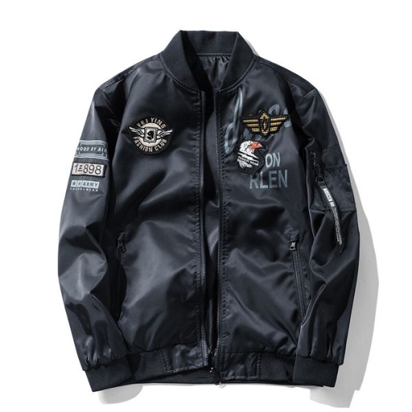 mens designer coat american air force pilot jacket male embroidery double-sided wear tooling baseball suit, Black;brown
mens designer coat american air force pilot jacket male embroidery double-sided wear tooling baseball suit, Black;brown