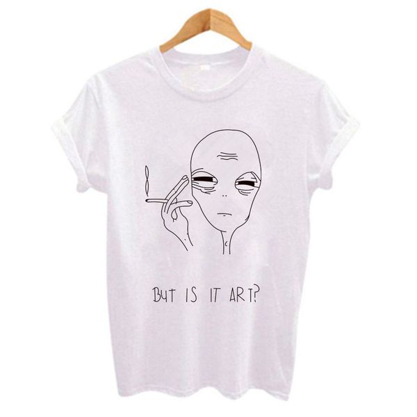 but is it art female print graphic t-shirt women cropped tumblr tee aesthetic ulzzang women tshirt clothes femme shirt, White
but is it art female print graphic t-shirt women cropped tumblr tee aesthetic ulzzang women tshirt clothes femme shirt, White