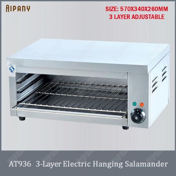 camp kitchen at936 3-layer electric salamander stainless steel grill commercial hanging oven lift machine
camp kitchen at936 3-layer electric salamander stainless steel grill commercial hanging oven lift machine