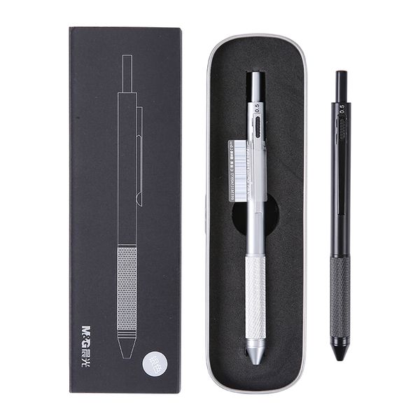 m&g 4 in1 multi-function full metal pen automatic pencil color ball pen to learn office supplies adpy3501, Blue;orange
m&g 4 in1 multi-function full metal pen automatic pencil color ball pen to learn office supplies adpy3501, Blue;orange
